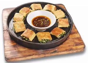 菜子油煎農家春卷