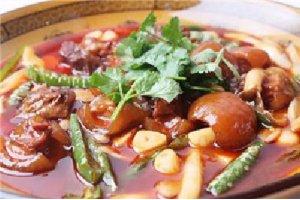 四季豆燉臘豬腿