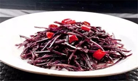【招牌菜】酸辣黑土豆絲