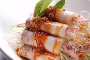 蒜泥白肉卷