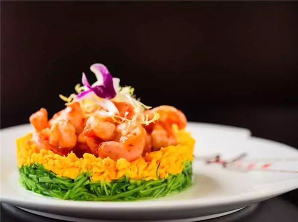 【粵菜】辣汁蝦腰滑蛋炒豆苗