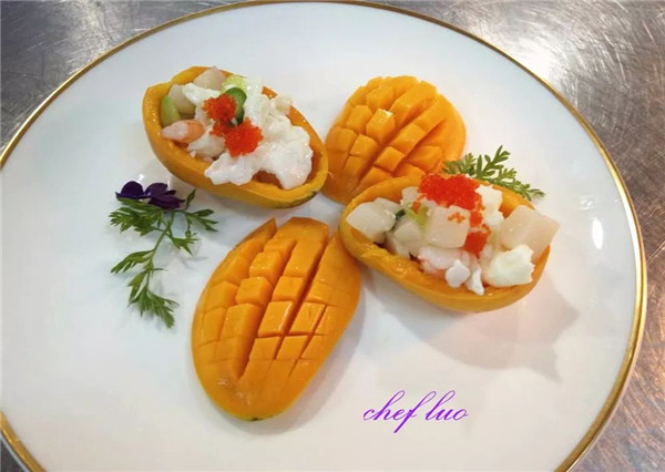 【創新粵菜】香芒蛋白海中鮮
