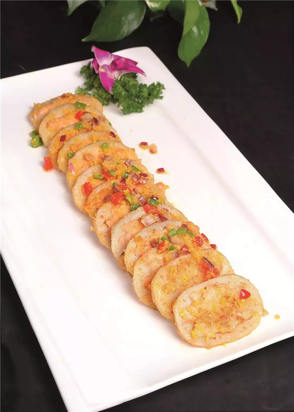 【家常菜】咸蛋黃蓮菜餅