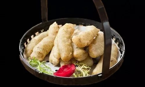 【酒樓菜】苔菜脆皮蝦潺