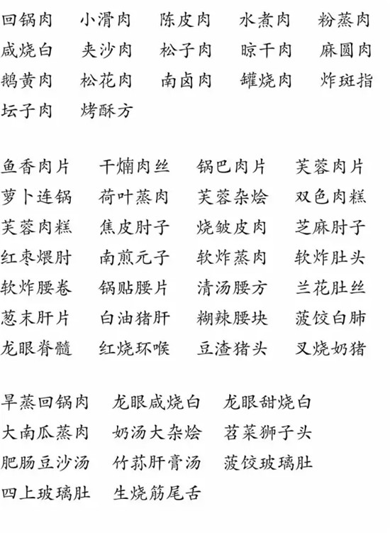 已經失傳的川菜，你聽過幾個？