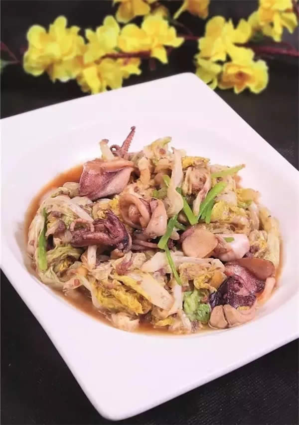 【熱賣菜】筆管蛸炒白菜