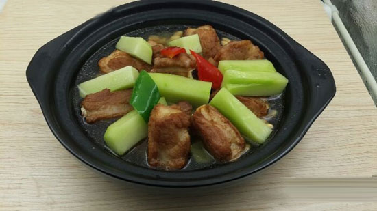 佛手瓜黃豆燉排骨的做法