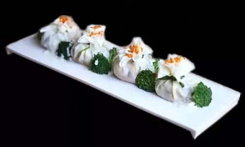 【酒店菜】蟹粉百花石榴雞