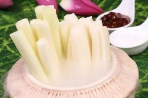 蒲菜蓮藕蘸醬