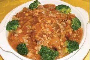 野菌燒鱷肉