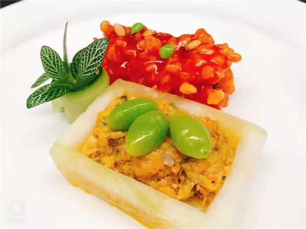【創新菜】蟹粉冬瓜盒鰻魚球