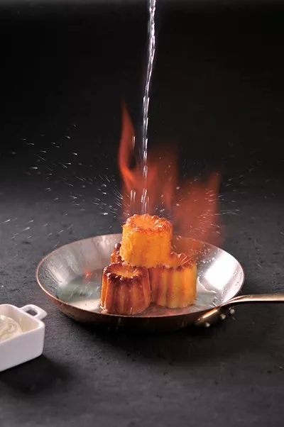 【創新粵菜】玫瑰火焰玉環脯