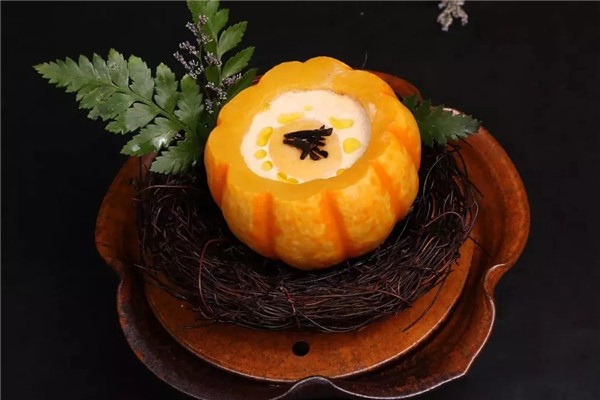 【創(chuàng)新菜】黑松露南瓜蒸溫泉蛋（圖解）