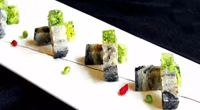 【涼菜】花菜魚皮凍