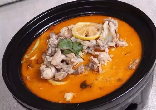 【創(chuàng)新菜】金湯酸辣冷鍋蛙