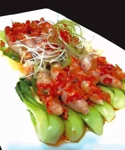 【湘菜】剁椒蒸帶餡魚鰾