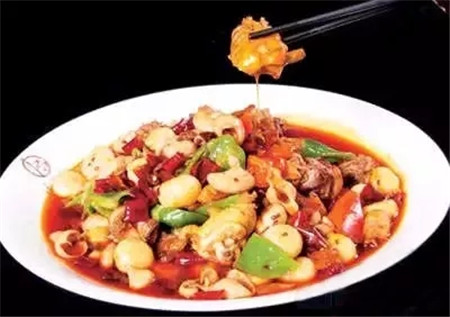 【招牌菜】大蒜肥腸雞