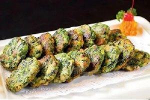 香煎蝦蓉野菜餅