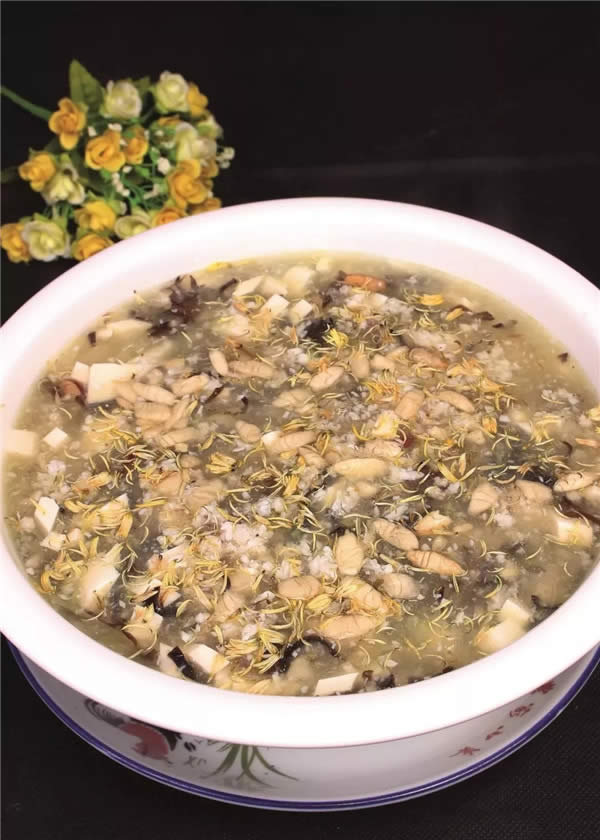 【粵菜】菊花涼瓜汁拆魚羹