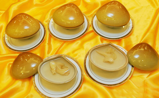 雞湯氽海蚌的做法