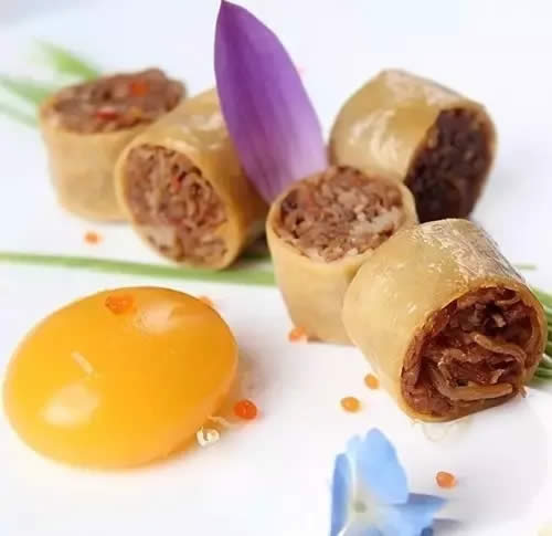 【創新涼菜】虎皮松茸卷