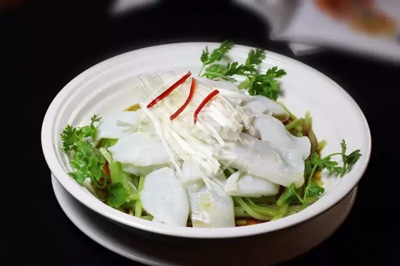 【湘菜】蔥油撈墨魚