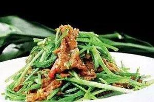 香蔥茜欖炒肥牛