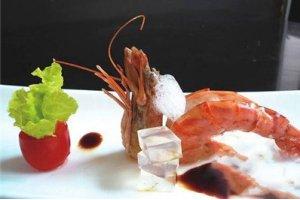 低溫明蝦配水晶火腿凍