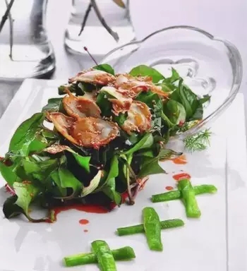 【涼菜】折耳根拌鮑魚
