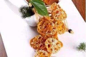 桂花藕片配脆菜頭