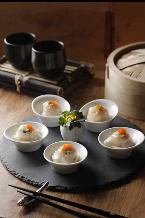 【粵菜】蟹肉扒豆腐煎澳帶紅魚籽