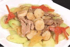 帶子芥蘭炒羊肉