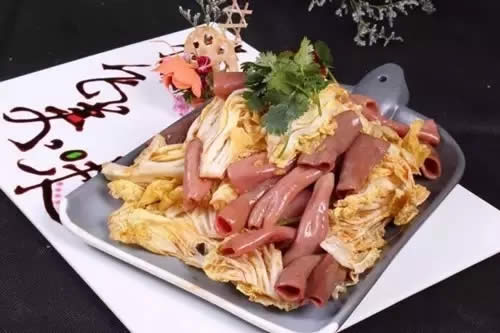 【家常菜】有機(jī)白菜熗海腸