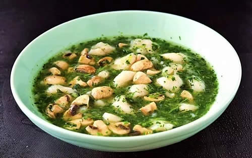 【創(chuàng)新菜】薺菜鮮蘑深海鰈