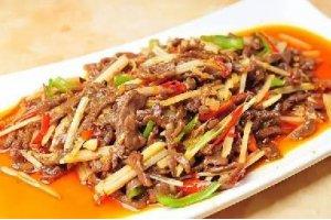 子姜牛肉絲