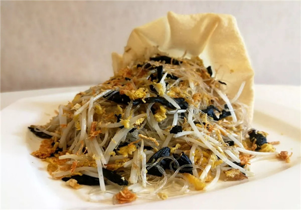 【創新菜】桂花干巴炒津絲