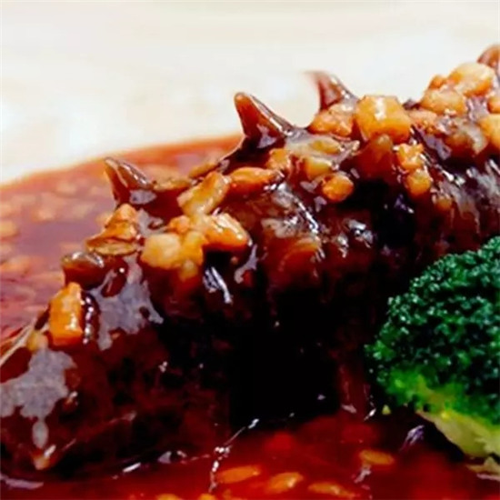 【粵菜】鮑汁肉末燒海參