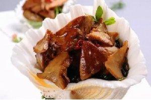 牛肝菌炒大連野生鮑魚