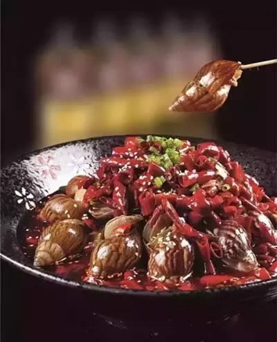 【創新菜】蝸牛毛血旺