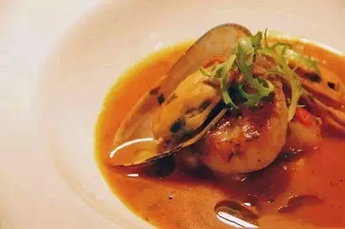 【粵菜】香煎元貝配意式海鮮湯