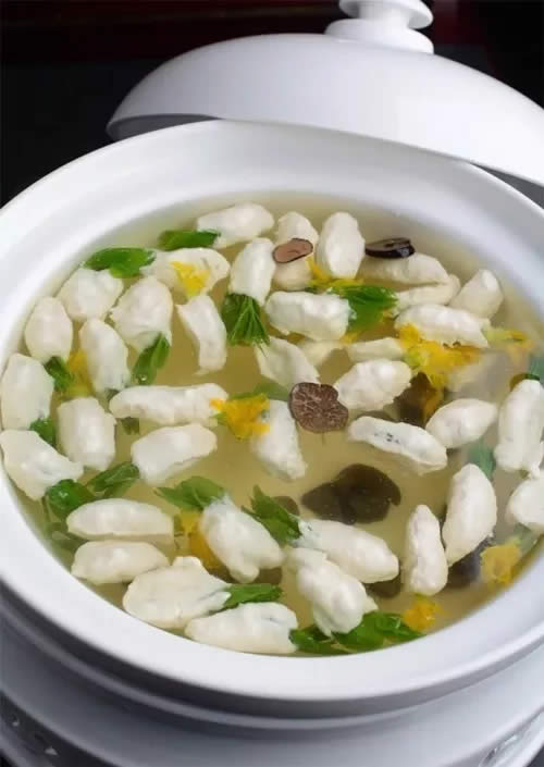 【創新菜】清湯松露黃瓜花