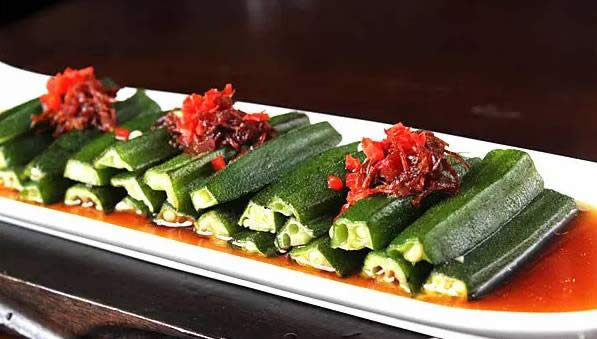 【創(chuàng)新粵菜】香醬蒸秋葵