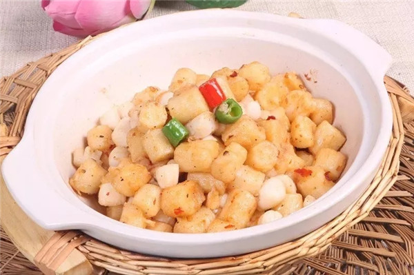 【創(chuàng)新菜】鐵棍山藥炒扇貝柱