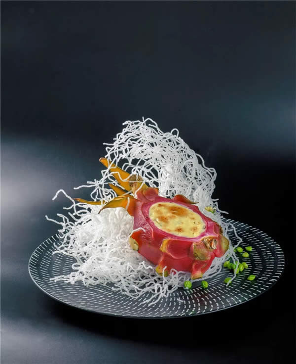 【創(chuàng)新菜】炙然高溫蟹肉古巴火龍果