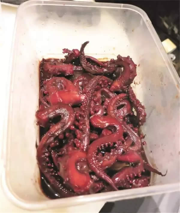 【創新涼菜】龍井茶香鮮魷卷