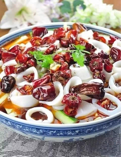【湘菜】老椒秘醬爆鮮魷