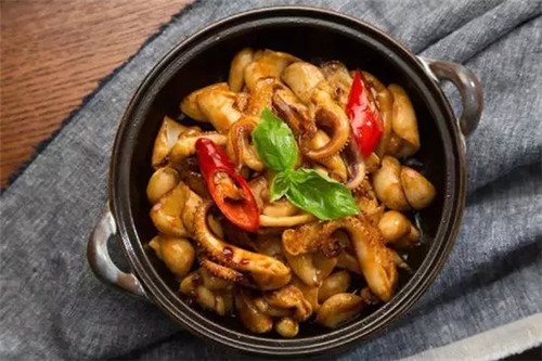 【新派粵菜】麻香臺(tái)式三杯魷魚