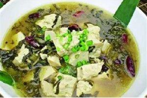 雪菜手掰豆腐