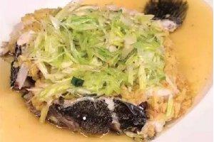 嫩姜青蔥蒸筍殼魚