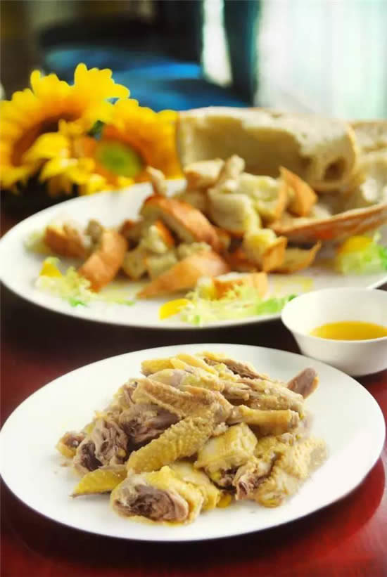 【粵菜】金蛋葵花雞